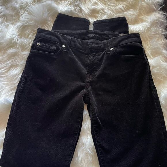 7 for all man kind black velvet 27 skinny - Picture 6 of 10